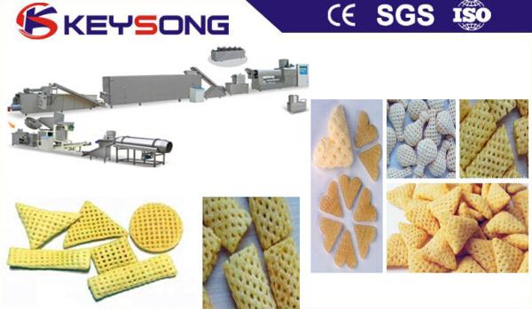 Multifunction Snack Food Machine , Food Grade Extruder Snack Machine Production