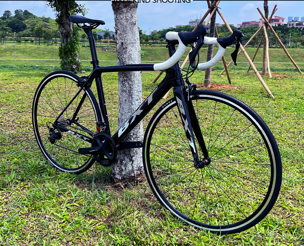18 Speed Rim Brake Carbon Road Bike 700C Full Carbon Fiber 23C Tires