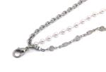 Fashion Faux Pearl Necklace , pendant gold necklace for Girl OEM ODM