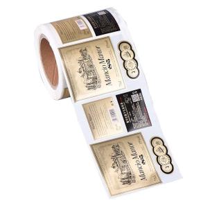 China Personalized Waterproof Wine Label Stickers For 750ml Bottles wholesale