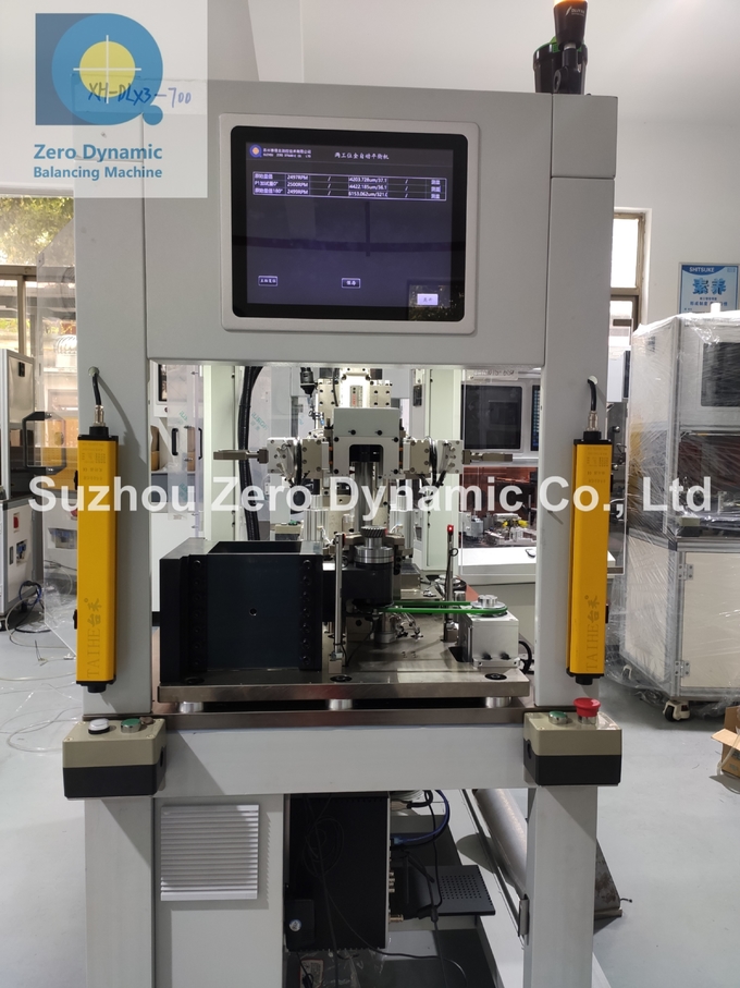 Two Station Gear Workpiece Single Plane Automatic Drilling Correction Balancing Machine