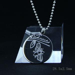 China Fashion High Quality Fashion Stainless Steel Round Shapped Necklace Pendant LPR251 wholesale