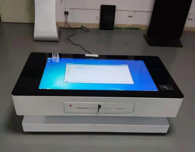 Customized 55 Inch Smart Tea Touch Coffee Game LCD Table Player Kiosk Interactive Multitouch With Windows Pc /Android