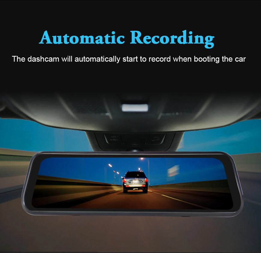IP57 Waterproof Car DVR Camera Mirror Monitor 1080P HD