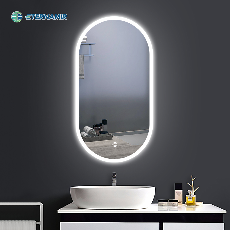 Lighting Defogging Touch Function LED Bathroom Mirror with Magnifying Feature