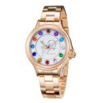 Fashion Women Alloy Ladies Quartz Watches Luxury Rose Gold Waterproof