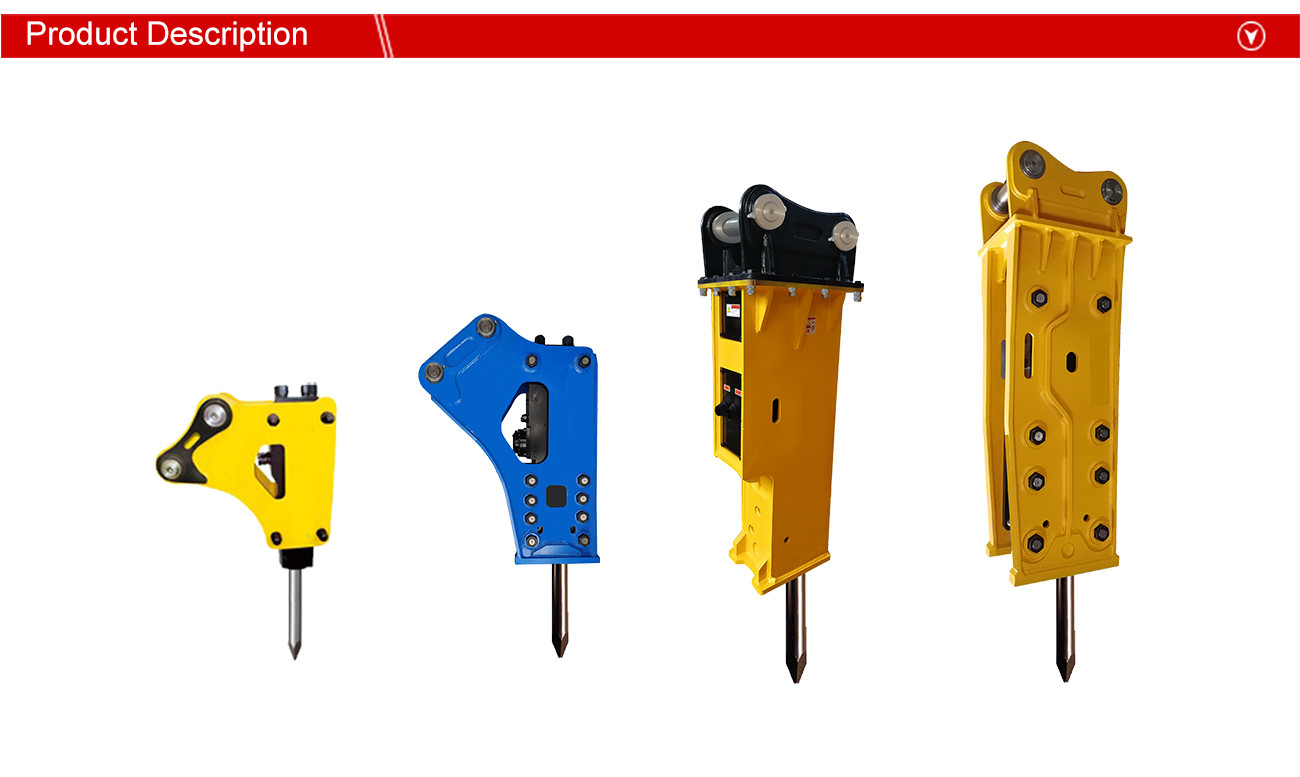 BeiYi Various excavator hydraulic rock breaker hammer for 3-50tons excavator side type breaker box type breaker