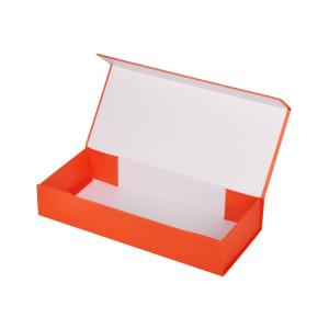 China Paperboard Orange Magnetic Gift Box Wine Bottle Packaging Foldable wholesale