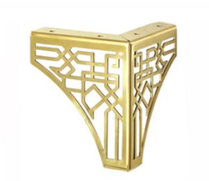 China Discounted Delivery 0.25 Kg Each Sofa Metal Flower Legs Furniture Golden Metal Legs For Furniture wholesale