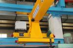 Yuantai 3ton wall mounted travel jib crane with electric hoist