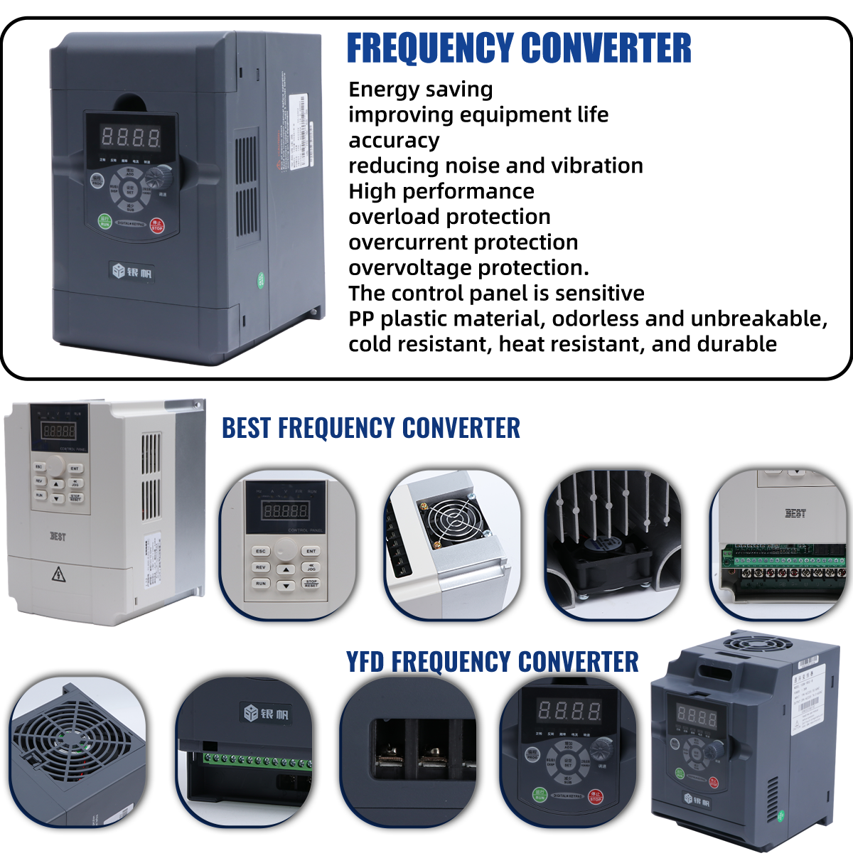 Air Cooled Spindle Motor Kit 4.5KW 300HZ 18000rpm With AC Inverter For CNC Machines