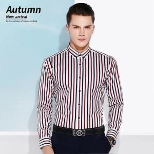 China Long Sleeve Custom Men'S Dress Shirts Plaid Blue Flex Collar Fancy Popular Design wholesale