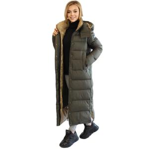 China FODARLLOY Pure Color Ladies Warm Hooded Cotton-padded Clothes Slim Long Down Winter Jackets Women Coats wholesale
