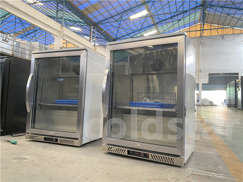 145L One Door Stainless Steel Back Bar Cooler
