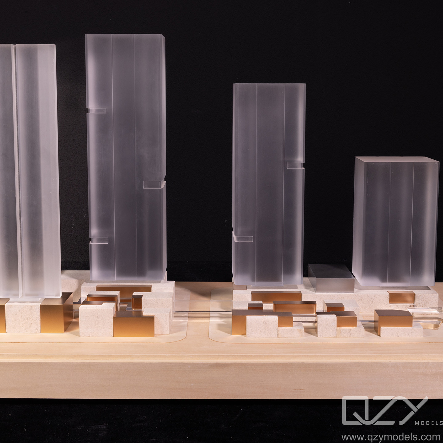 Acrylic Plexiglass Architectural Model Making Supplies Aedas 1:400 Commercial Street