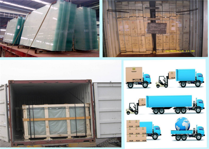 Flat Shaped Tempered Glass Panels / Clear Plexiglass Sheets With Stable Chemical Stability