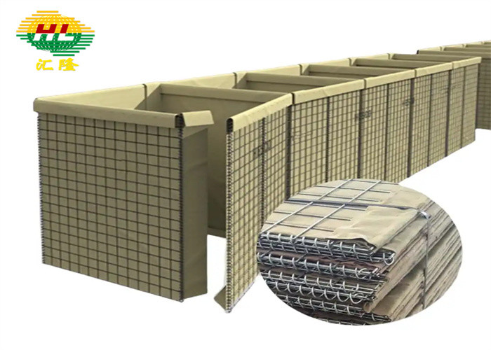 Military Grade Galvanized Hesco Bastion Wall Gabion Welded Wire Mesh For Army