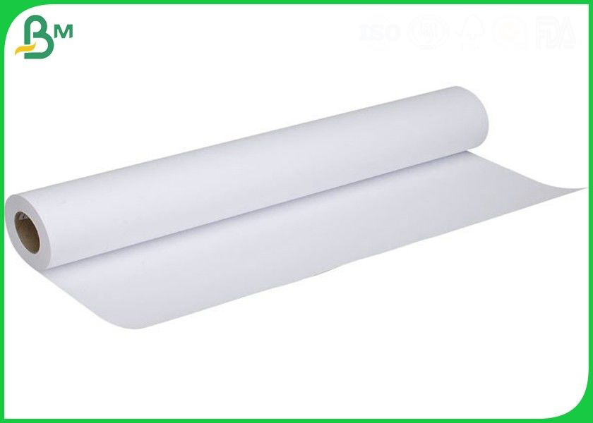 Waterproof Plotter Paper Roll Strong Stiffness 100gsm 889mm For Building CAD
