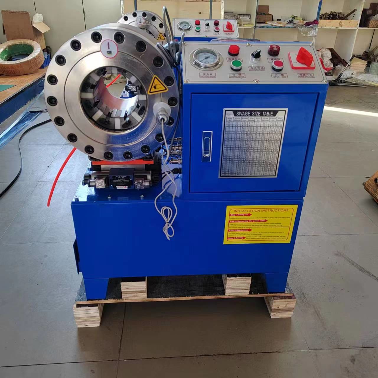 Oil Pump Pressure 31.5Mpa Hose Crimping Machine DX68 Hose Crimper