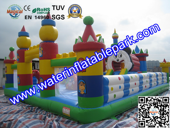 Amazing Amusement Park / Inflatable Bouncy Castle Bounce Houses Rentals