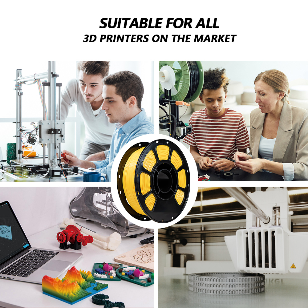 PETG Filament Yellow 1.75mm 1kg FDM Forming Technology 3d Printing Filament