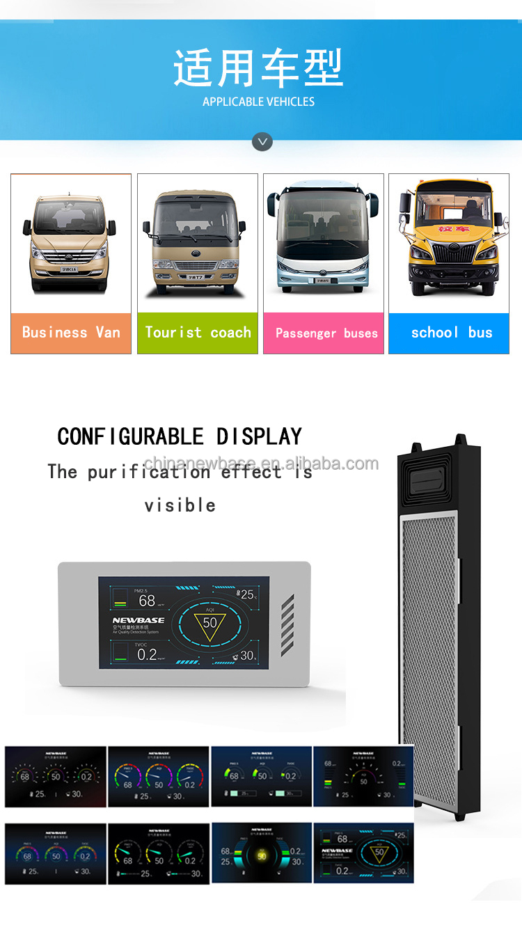 Universal Automotive City Bus Air Purifier Replacement 24V ODM