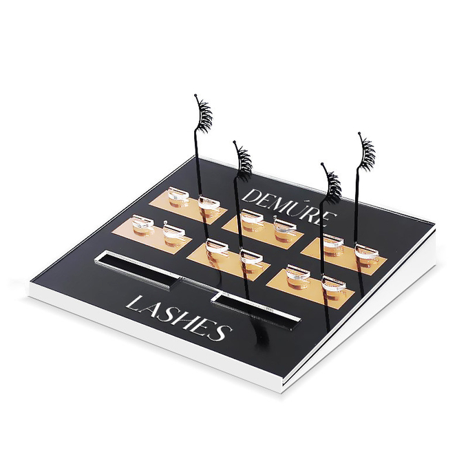 Elegant Acrylic Cosmetic Display Stand Plexiglas Display Set for Makeup or Skincare Chain Shops
