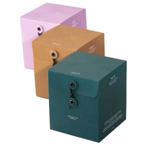 China Elegant Rigid Candle Retail Gift Box Colors Eyelets Wrapping wholesale