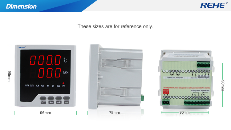 WSK Series Digital Thermometer Humidity And Temperature Controller RS485 MODBUS Protocol