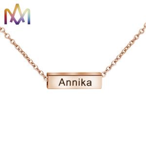 China Hypoallergenic SUS316L Letter Name Necklace Choker wholesale
