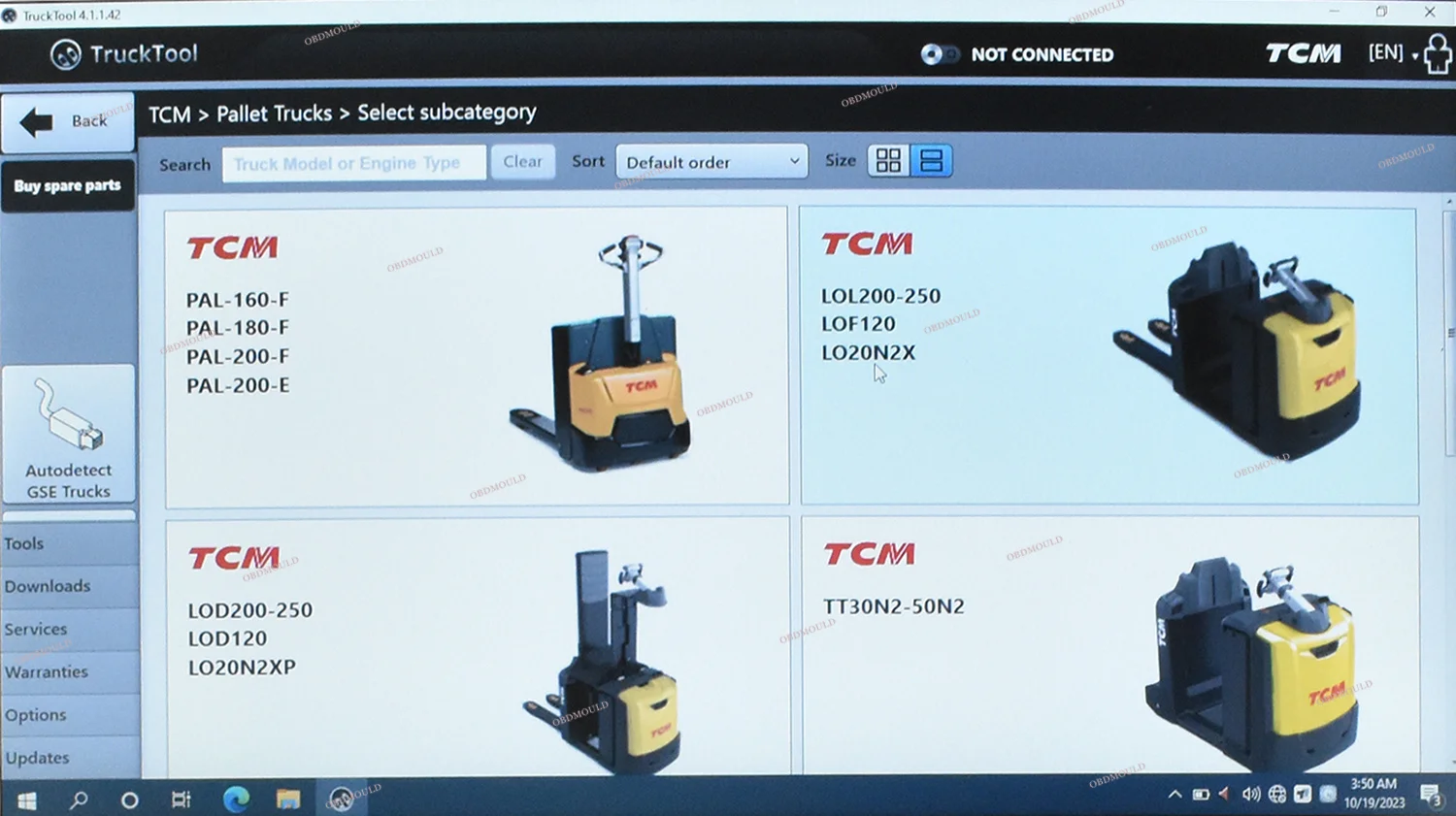 Universal Forklift Diagnostic Tool TruckTool For Resetting AGV Model Service Counter Wizard For MITSUBISHI, ET, TCM, UNI