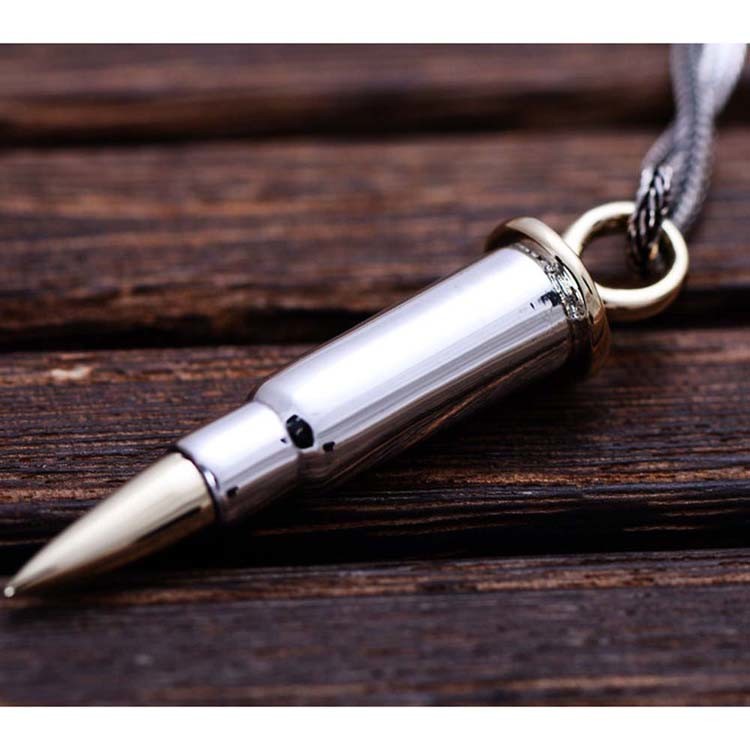 Sterling Silver Men Necklace with Pendant and Wheat Chain(XH052884W)