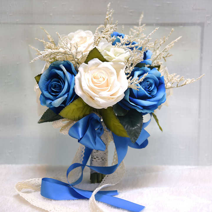 Artificial Flower Bouquet Rose Peony Silk Flowers for Wedding Decoration Bride Bridesmaid Bridal Bouquet Flower