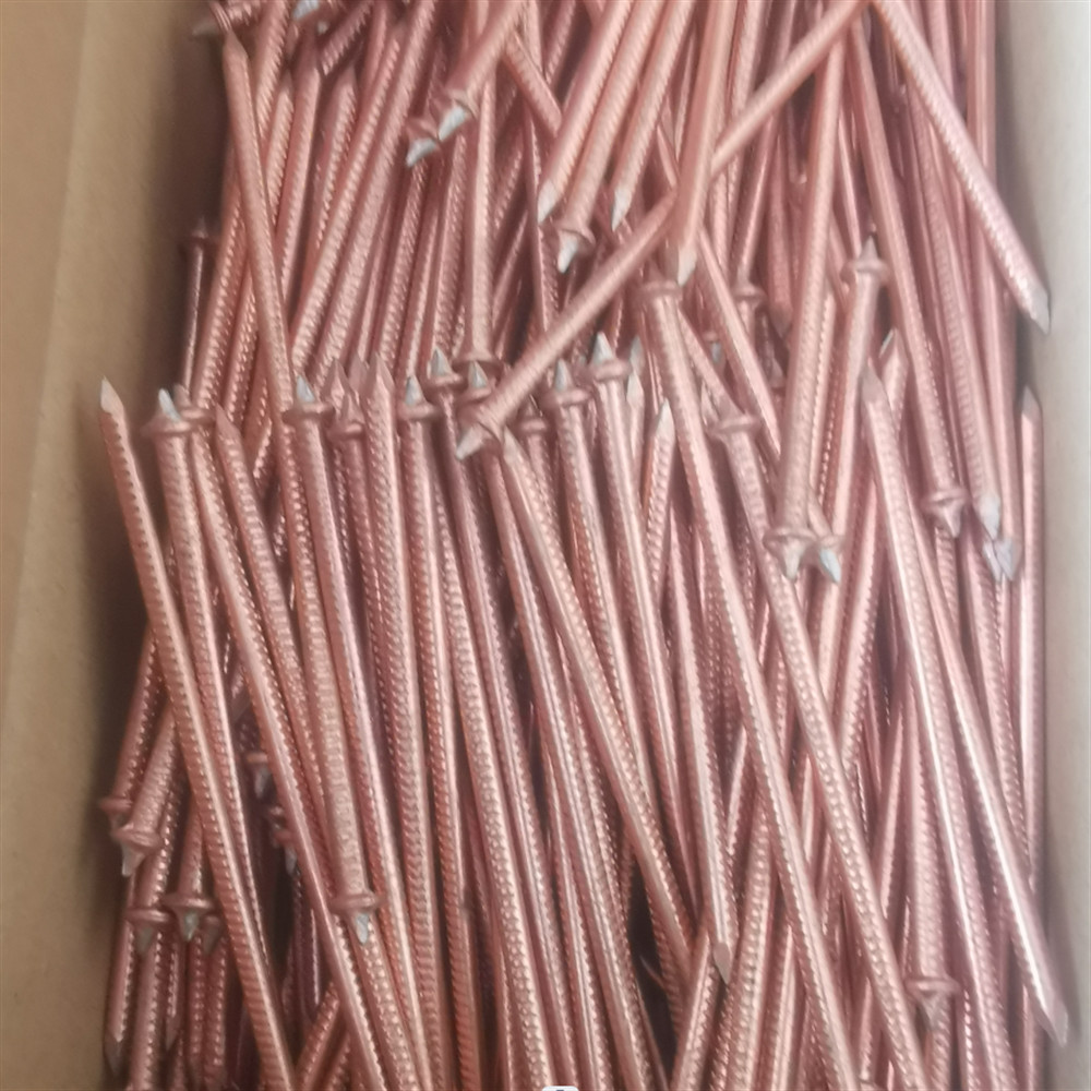 3 X 100 MM Copper Coated CD Weld Pins With Pointed Head