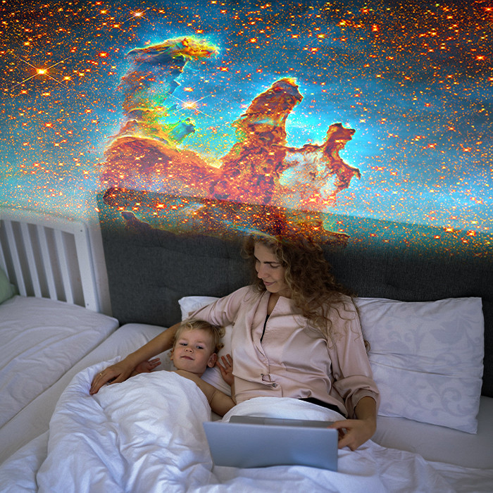 Practical ABS Planetarium Bedroom Light Switch Button Control