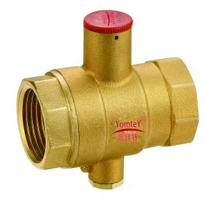 YomteY Brass Ball valve with Lock & Temperature-measuring Port