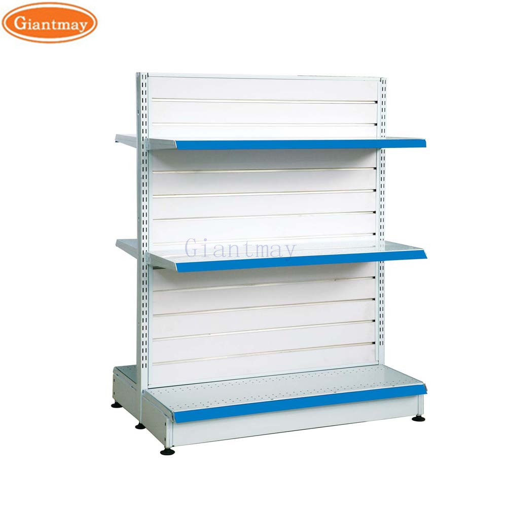 Customized Retail Display Racks Label Gondola Shelving Supermarket Beauty Supply Store Shelves