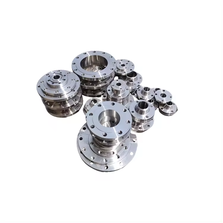 NXF Direct 2205 Duplex Stainless Steel Flange per ASTM/ASME A240 UNS S32205/S31803 Silver 1/2' 48' OEM Customizable Forged
