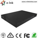 Black Fiber Optic Switch 12 10G SFP+ Fiber ports + 8 10/100/1000M Copper RJ45