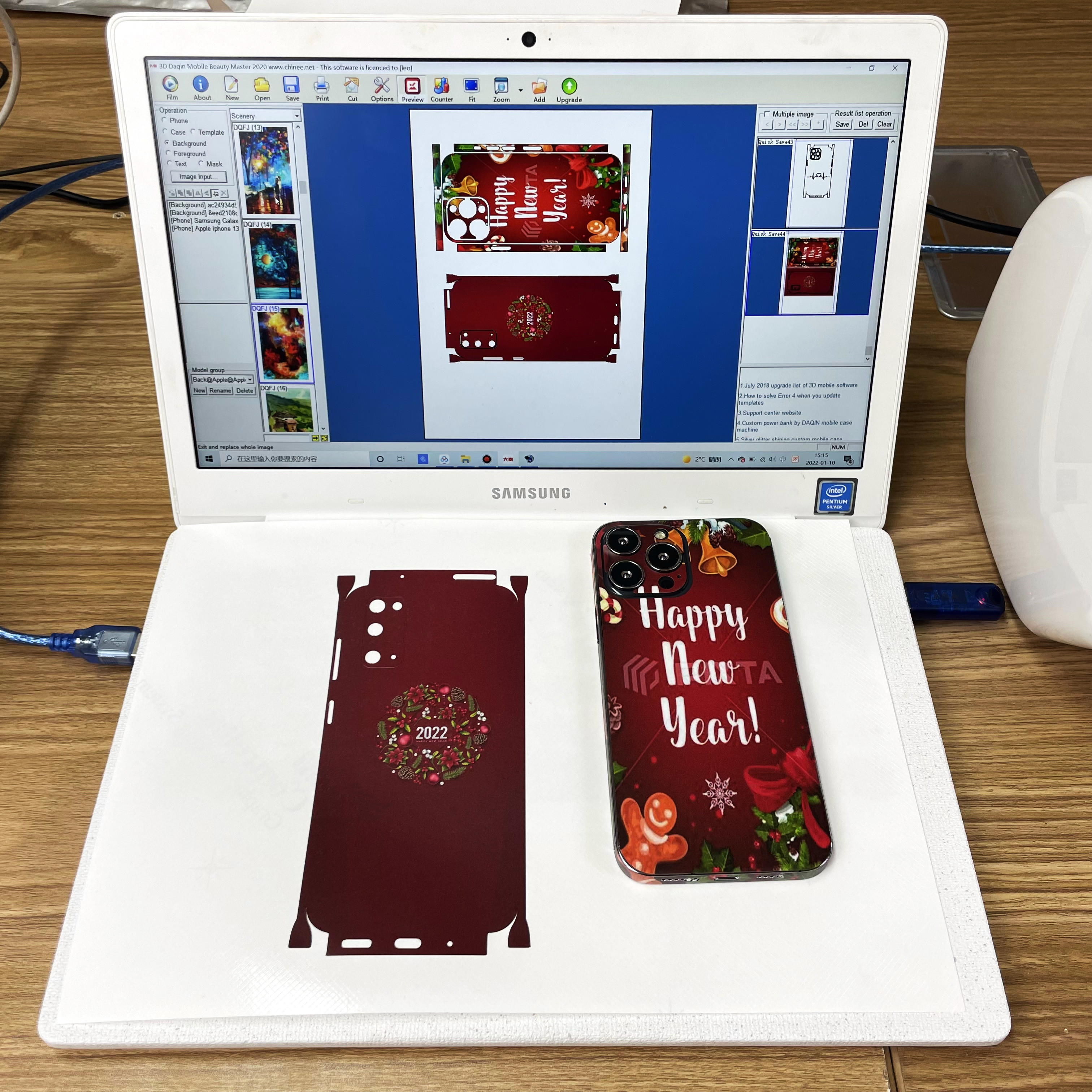 Daqin Cellphone Stickers Cutting Plotter Software Free Templates Fullbody Die Cut Vinyl Stickers Machine A3 Skin Cutter