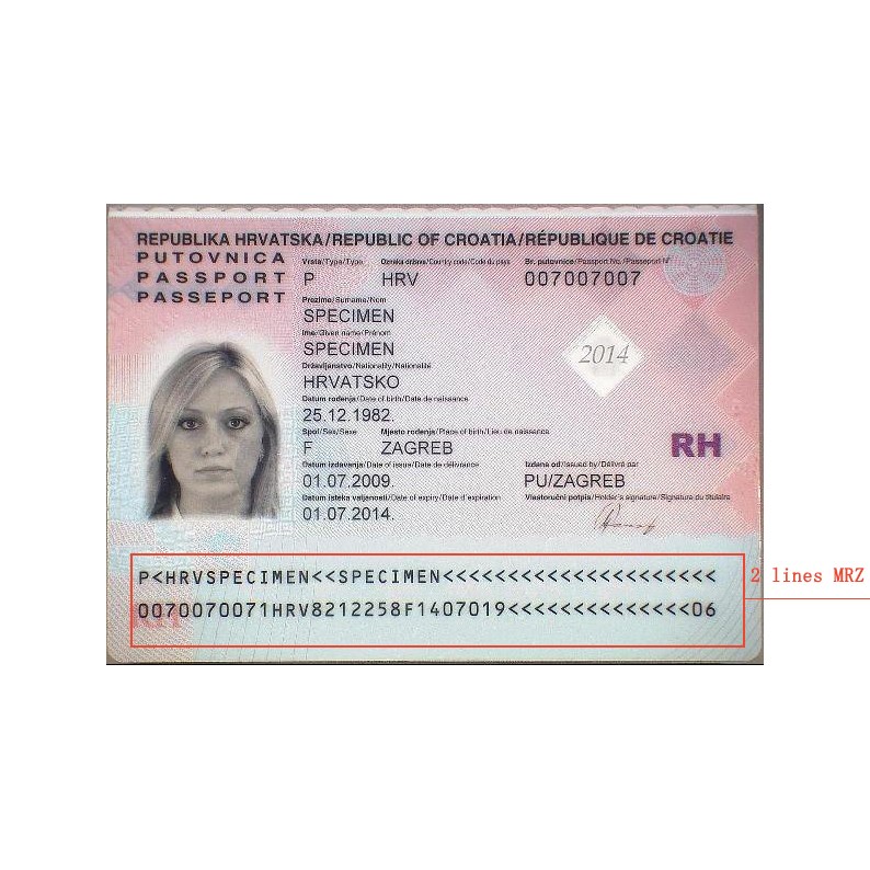 Sinosecu Free SDK ICAO e Scanner Document Reader Visible Illumination Windows/Linux