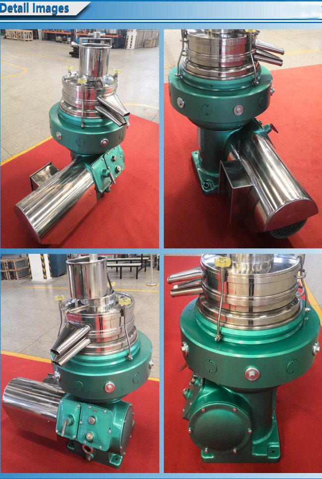 Manual Discharge Type Disc Stach Centrifuge Latex Separation Machine with Control box