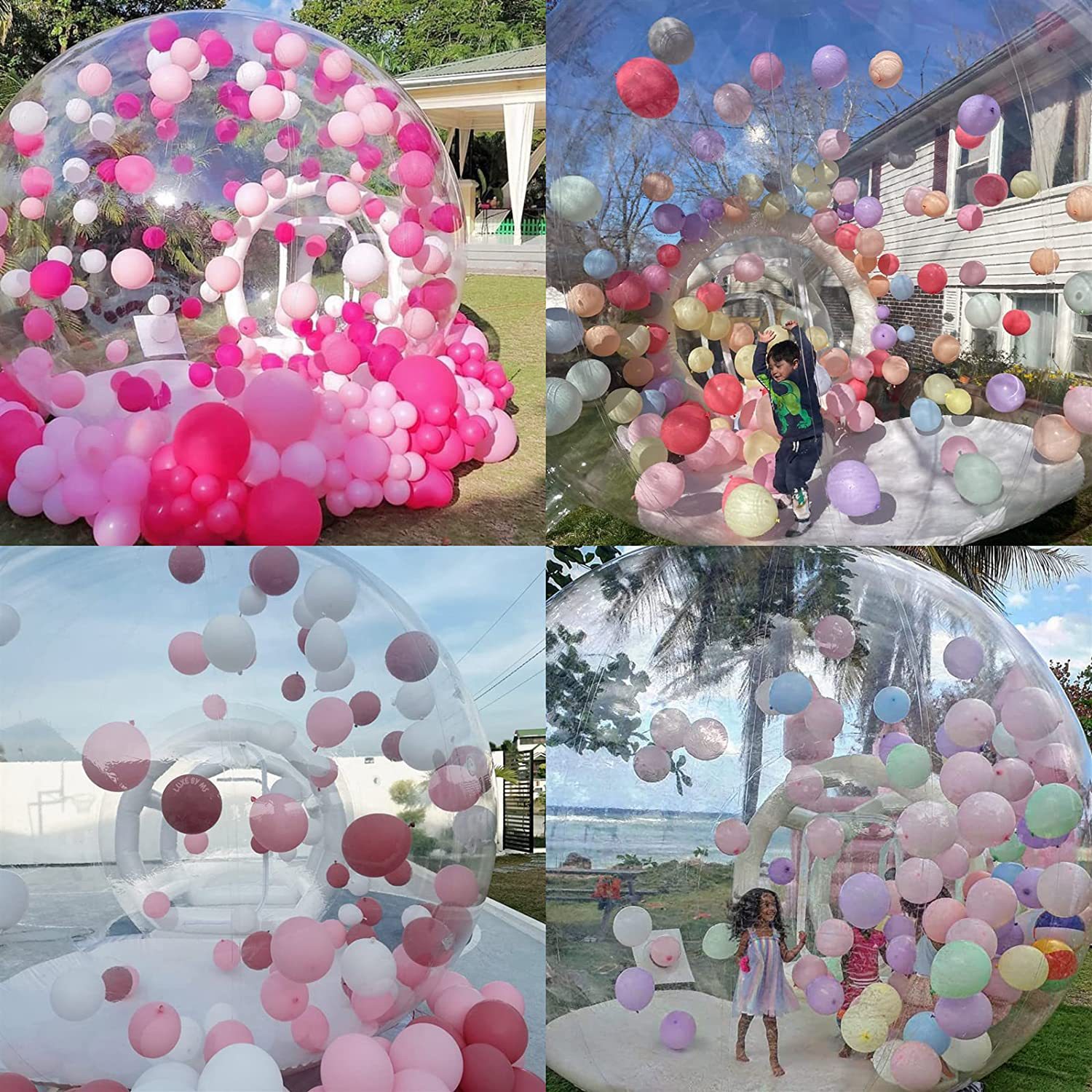 CE Approved Inflatable Bubble House Transparent Kids Party With Blower