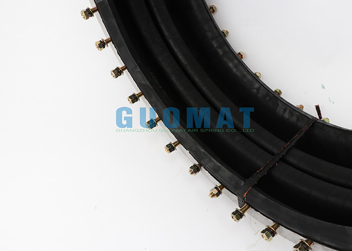 W01M586984 Industrial Air Spring Max Dia 715mm Big Size Rubber Bellows With Flange Ring