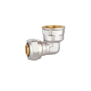 China Nickel Plated Brass Compression Fittings 90 Degree Compression Elbow wholesale