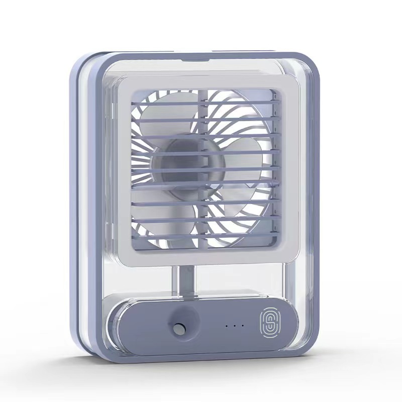 Mini Night Light Fan USB Charging Air Cooling Fan with Spray Function and 420g Weight