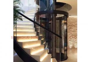 China 2 - 5 Person Residential Home Elevators With Glass Shaft wholesale