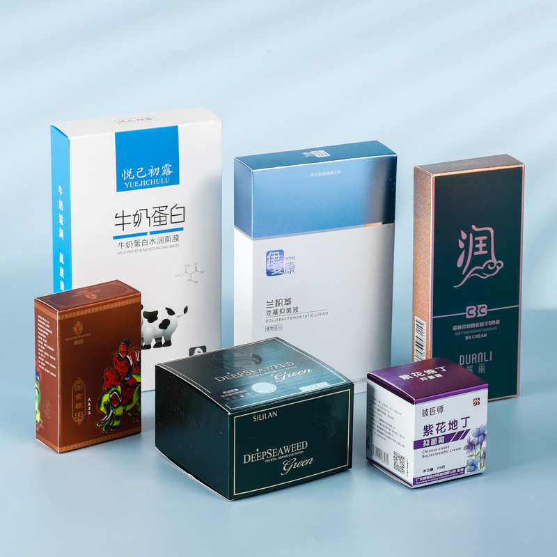 Recycled Materials Small Rectangle White Card Paper Box for Liquid Medicine Packing