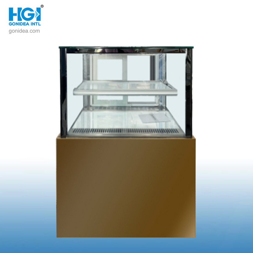 Mini Customized Glass Door Display Chiller Refrigerator Cabinet Cake Showcase Hcs-08f