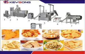 China Frying Pellet Snack Food Making Machine , Rice Chips Making Machine wholesale